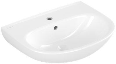 Villeroy &amp; Boch O.novo Washbasins  550 x 440 x 180 mm  White Alpin  with overflow