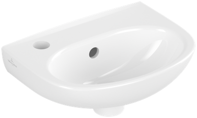 Villeroy &amp; Boch O.novo Handwashbasin  360 x 275 x 145 mm  White Alpin CeramicPlus  with overflow