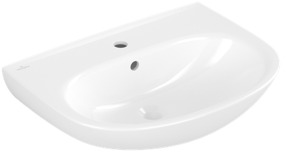 Villeroy &amp; Boch O.novo Washbasins  600 x 460 x 180 mm  White Alpin CeramicPlus  with overflow