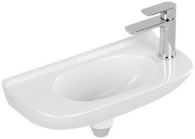 Villeroy &amp; Boch O.novo Handwashbasin Compact  500 x 250 x 175 mm  White Alpin  without overflow