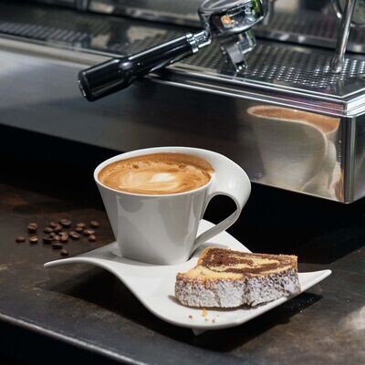 Villeroy &amp; Boch NewWave Caffè large coffee cup saucer 22 x 17 cm
