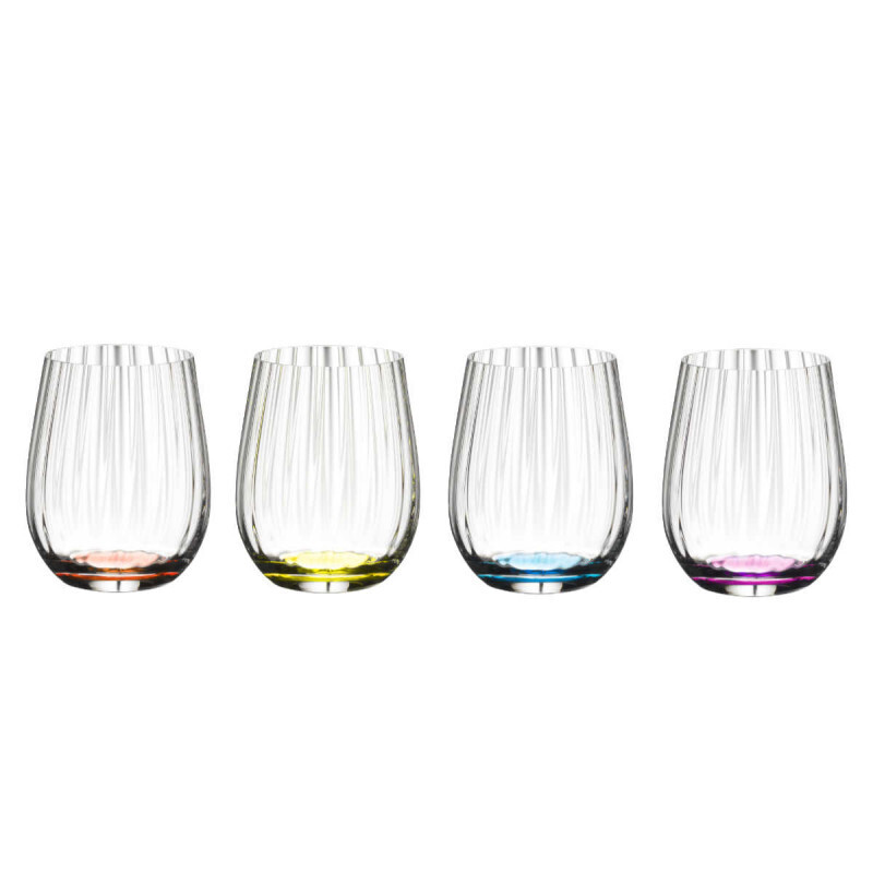 Riedel Tumbler Glasses Collection Optical Happy O  Set of 4 pieces