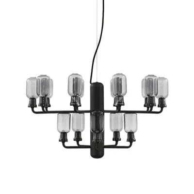 Normann Copenhagen Amp chandelier  small  smoke-black