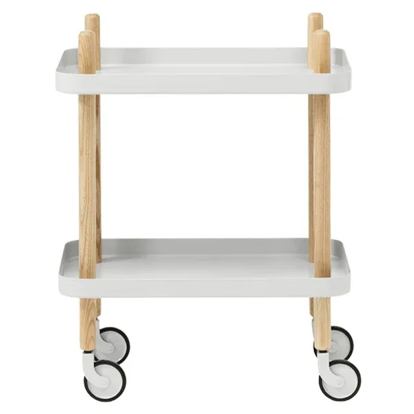Normann Copenhagen Block table trolley, light grey