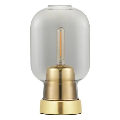 Normann Copenhagen Amp table lamp  smoke-brass