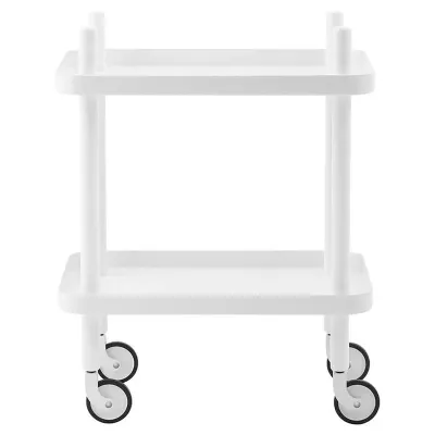 Normann Copenhagen Block table trolley  all white