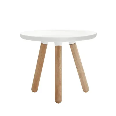 Normann Copenhagen Tablo table small, glossy white