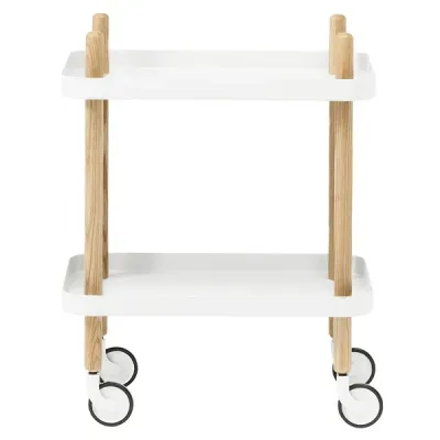 Normann Copenhagen Block table trolley  white