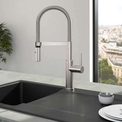 Villeroy &amp; Boch Steel Expert 2.0 Kitchen tap, Solid stainless steel