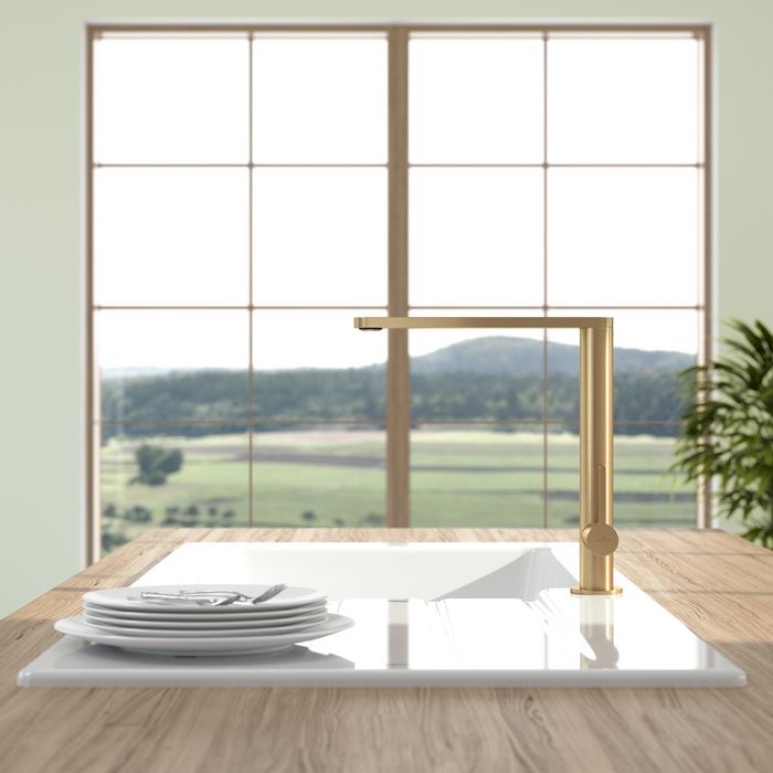 Villeroy &amp; Boch Finera Kitchen tap, Gold Matt