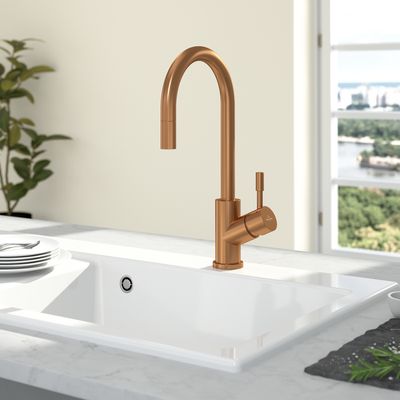 Villeroy &amp; Boch Umbrella Flex Kitchen tap, Bronze
