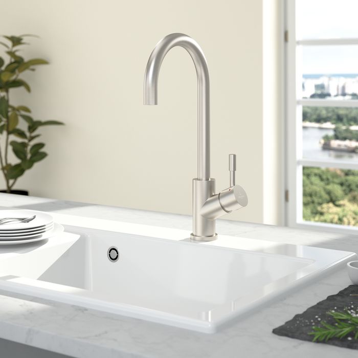 Villeroy &amp; Boch Umbrella Kitchen tap, Solid stainless steel