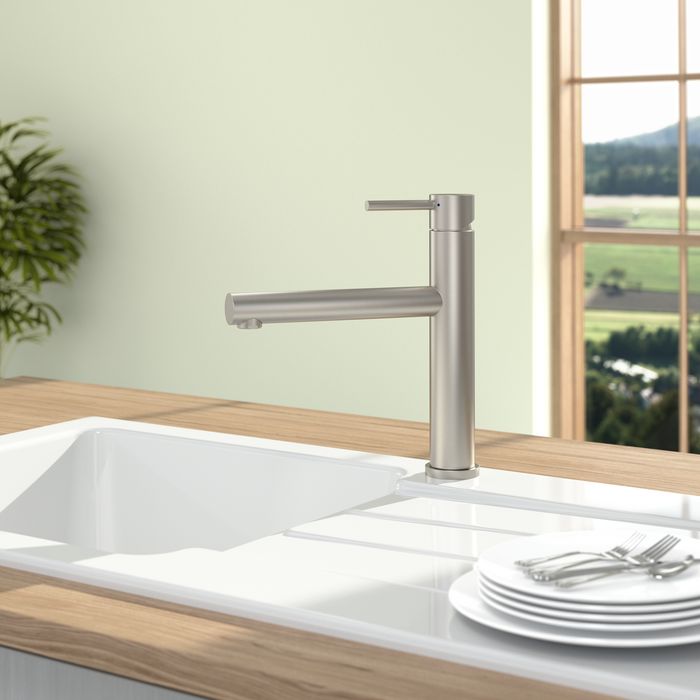 Villeroy &amp; Boch Como Sky Kitchen tap, Solid stainless steel