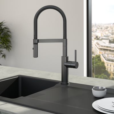 Villeroy &amp; Boch Steel Expert 2.0 Kitchen tap, Anthracite