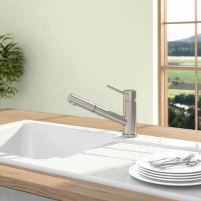 Villeroy &amp; Boch Como Shower Window Kitchen tap, Solid stainless steel