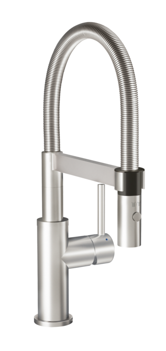 Villeroy &amp; Boch Steel Expert Compact Window Kitchen tap, Solid stainless steel