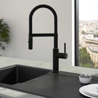 Villeroy &amp; Boch Steel Expert 2.0 Kitchen tap, Matt Black