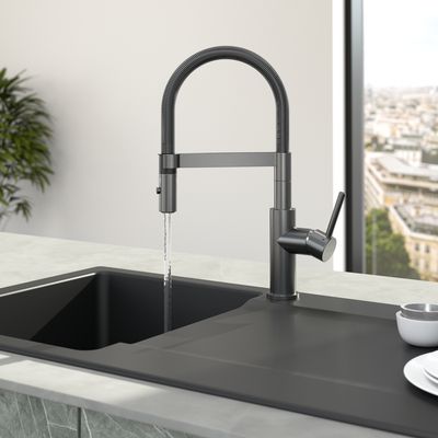 Villeroy &amp; Boch Steel Expert Compact Kitchen tap, Anthracite