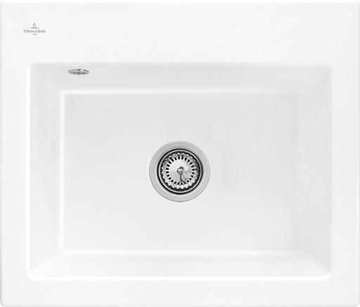 Villeroy &amp; Boch Subway 60 S Built-in sink, included Waste system hand-operated, 600 x 510 mm, CeramicPlus