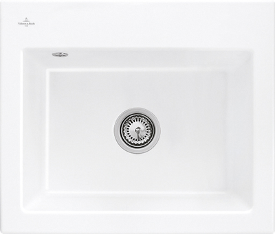 Villeroy &amp; Boch Subway 60 S Built-in sink, included Waste system hand-operated, 600 x 510 mm, CeramicPlus