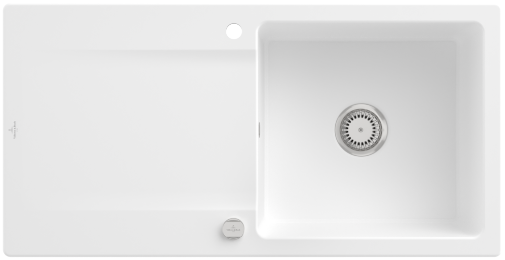 Villeroy &amp; Boch Siluet 60 Built-in sink, included Waste system pop-up, 1000 x 510 mm, CeramicPlus
