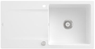 Villeroy &amp; Boch Siluet 60 Built-in sink, included Waste system pop-up, 1000 x 510 mm, CeramicPlus