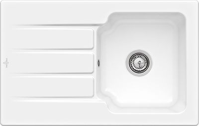 Villeroy &amp; Boch Architectura 45 Built-in sink, included Waste system hand-operated, 800 x 510 mm, CeramicPlus