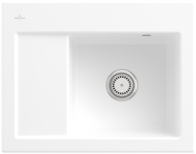 Villeroy &amp; Boch Subway 45 Compact Built-in sink, included Waste system hand-operated, 650 x 510 mm, CeramicPlus