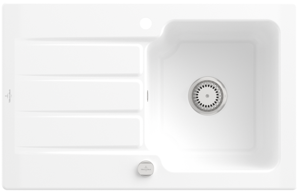 Villeroy &amp; Boch Architectura 45 Built-in sink, included Waste system pop-up, 800 x 510 mm, CeramicPlus