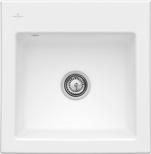 Villeroy &amp; Boch Subway 50 S Built-in sink, included Waste system hand-operated, Ceramic, 525 x 510 mm, CeramicPlus