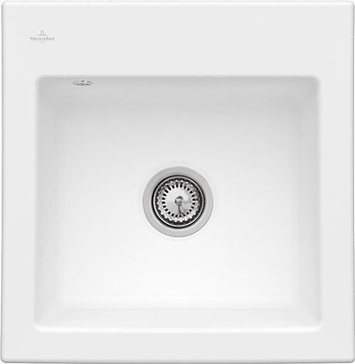 Villeroy &amp; Boch Subway 50 S Built-in sink, included Waste system hand-operated, Ceramic, 525 x 510 mm, CeramicPlus