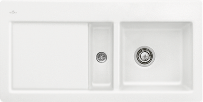 Villeroy &amp; Boch Subway 60 Built-in sink, included Waste system hand-operated, Ceramic, 1000 x 510 mm, CeramicPlus