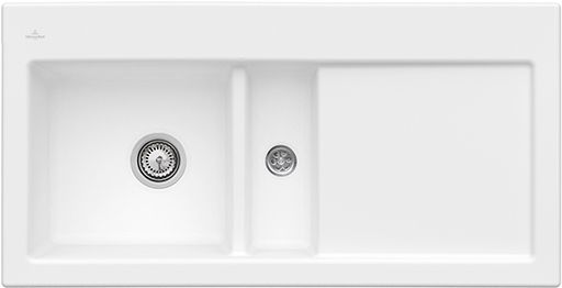 Villeroy &amp; Boch Subway 60 Built-in sink, included Waste system hand-operated, Ceramic, 1000 x 510 mm, CeramicPlus