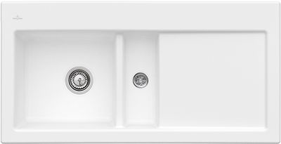 Villeroy &amp; Boch Subway 60 Built-in sink, included Waste system hand-operated, Ceramic, 1000 x 510 mm, CeramicPlus
