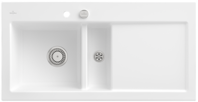 Villeroy &amp; Boch Subway 60 Built-in sink, included Waste system pop-up, Ceramic, 1000 x 510 mm, CeramicPlus