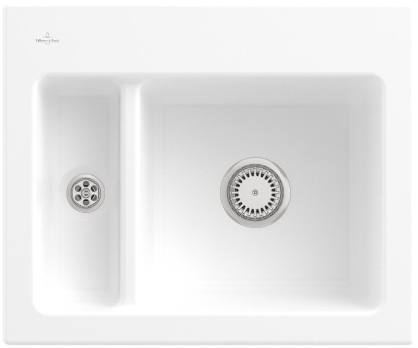 Villeroy &amp; Boch Subway 60 XM Built-in sink, included Waste system hand-operated, Ceramic, 620 x 510 mm, CeramicPlus
