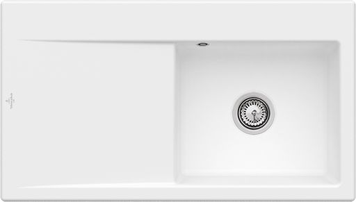 Villeroy &amp; Boch Subway Style 50 Built-in sink, included Waste system hand-operated, Ceramic, 900 x 510 mm, CeramicPlus