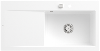 Villeroy &amp; Boch Subway Style 60 Built-in sink, included Waste system pop-up, Ceramic, 1000 x 510 mm, CeramicPlus