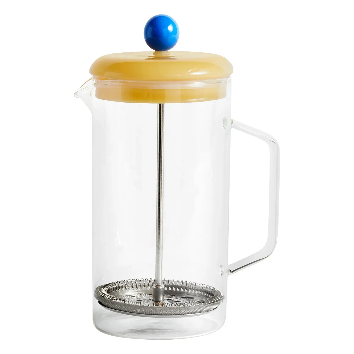 HAY French press brewer, clear - yellow