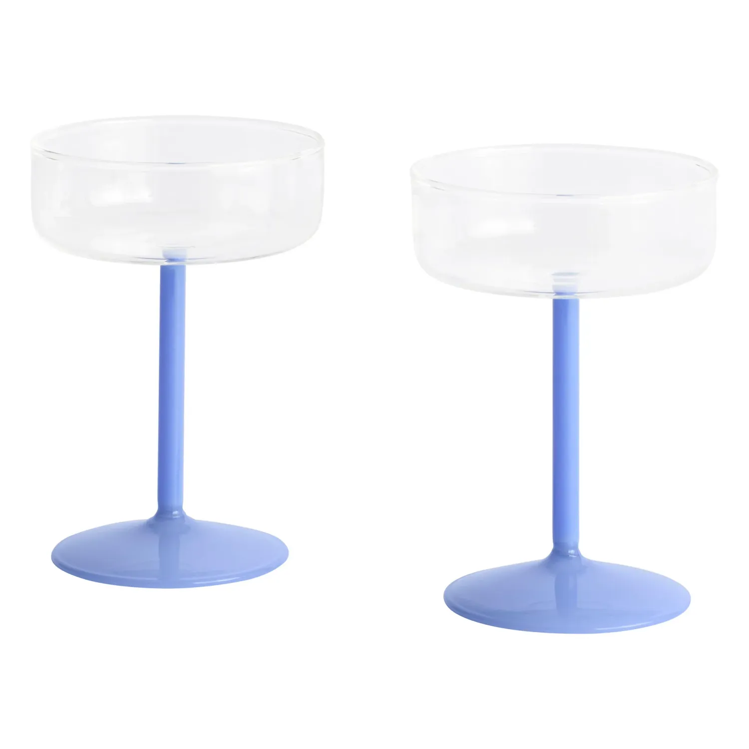 HAY Tint coupe glass, 2 pcs, light blue