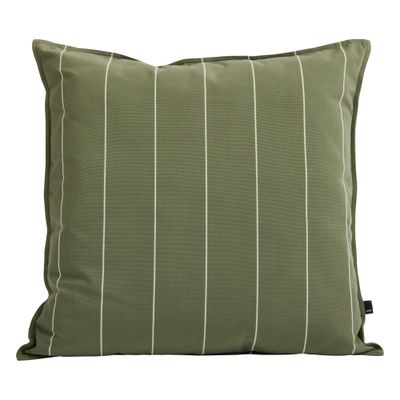 HAY Terrazza cushion, 60 x 60 cm, olive narrow stripe