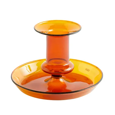 HAY Flare candleholder, amber