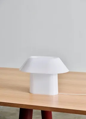 HAY Drome table lamp, white opal acrylic