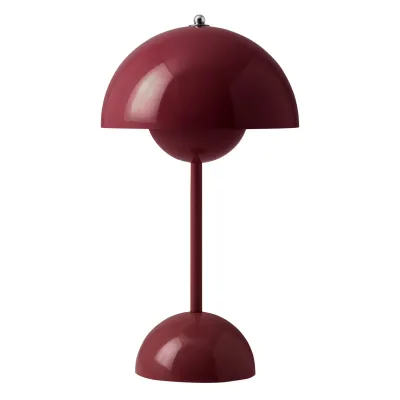 &amp;Tradition Flowerpot VP9 portable table lamp, dark plum