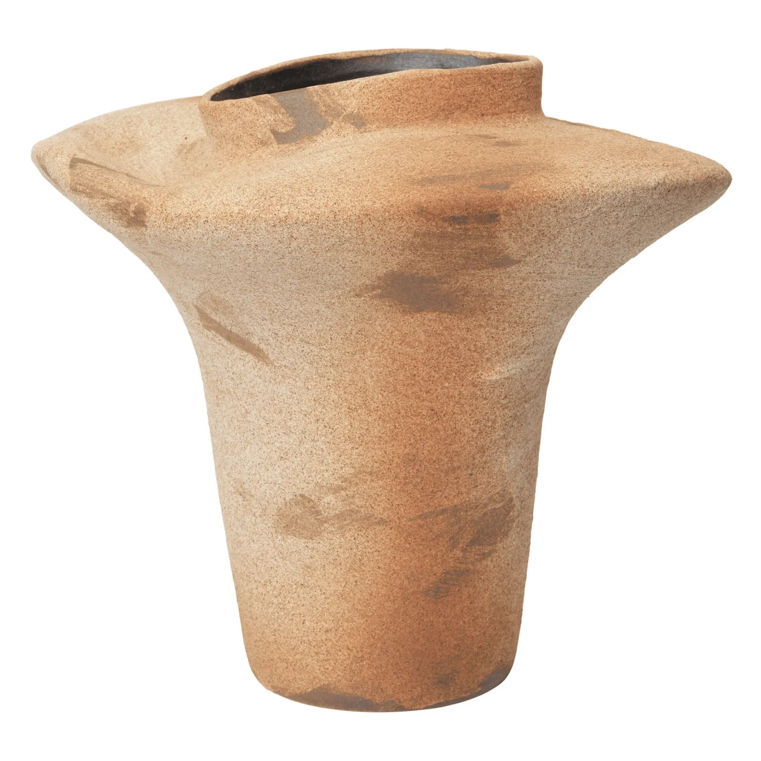 Ferm Living Evio maljakko, 35 cm, large, burnt umber