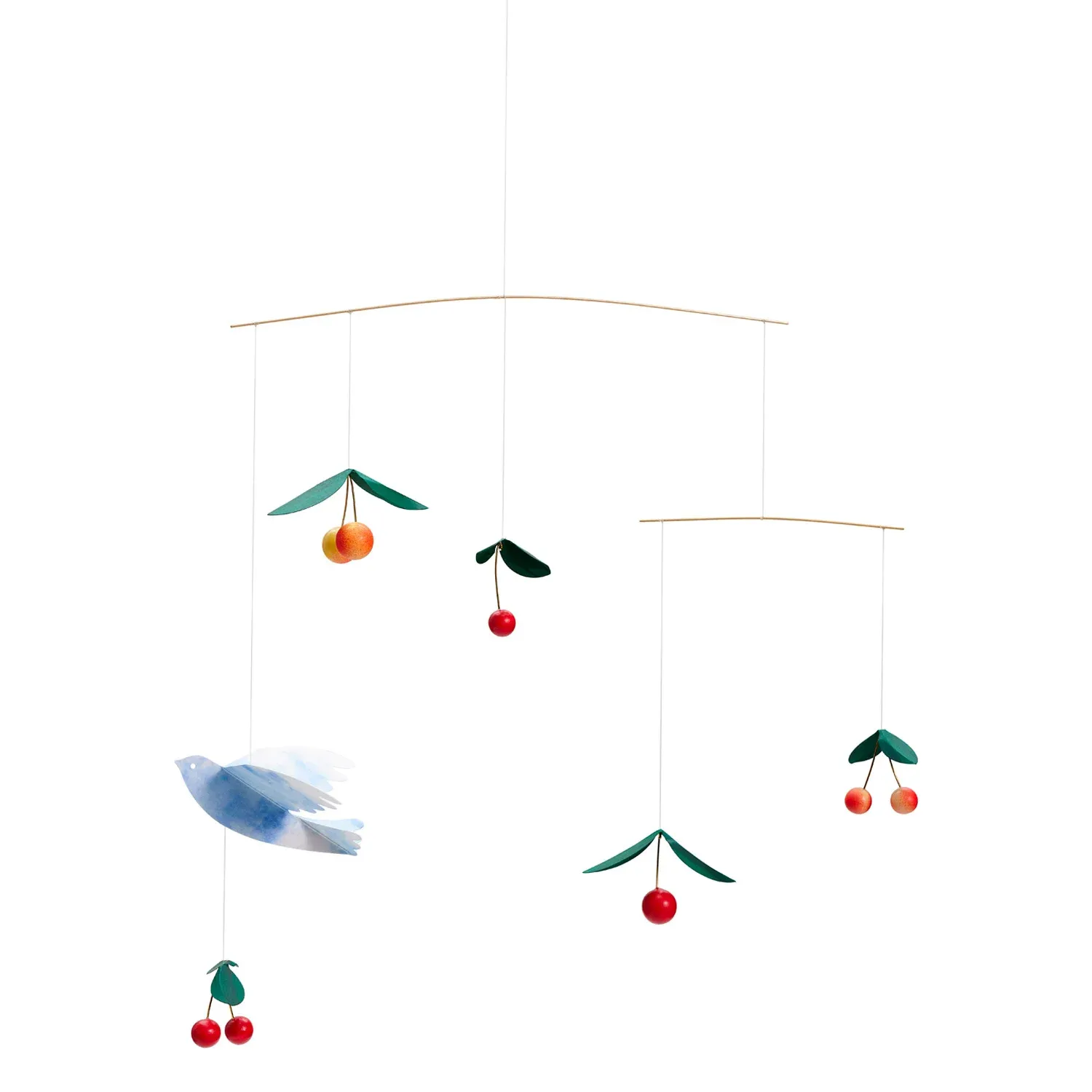 Flensted Mobiles Cherry Bird mobile, multicolour