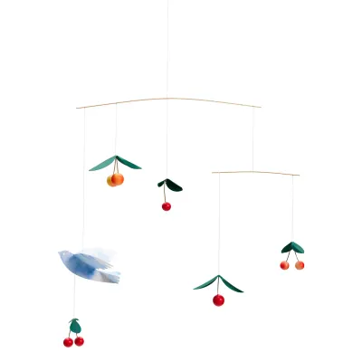 Flensted Mobiles Cherry Bird mobile, multicolour