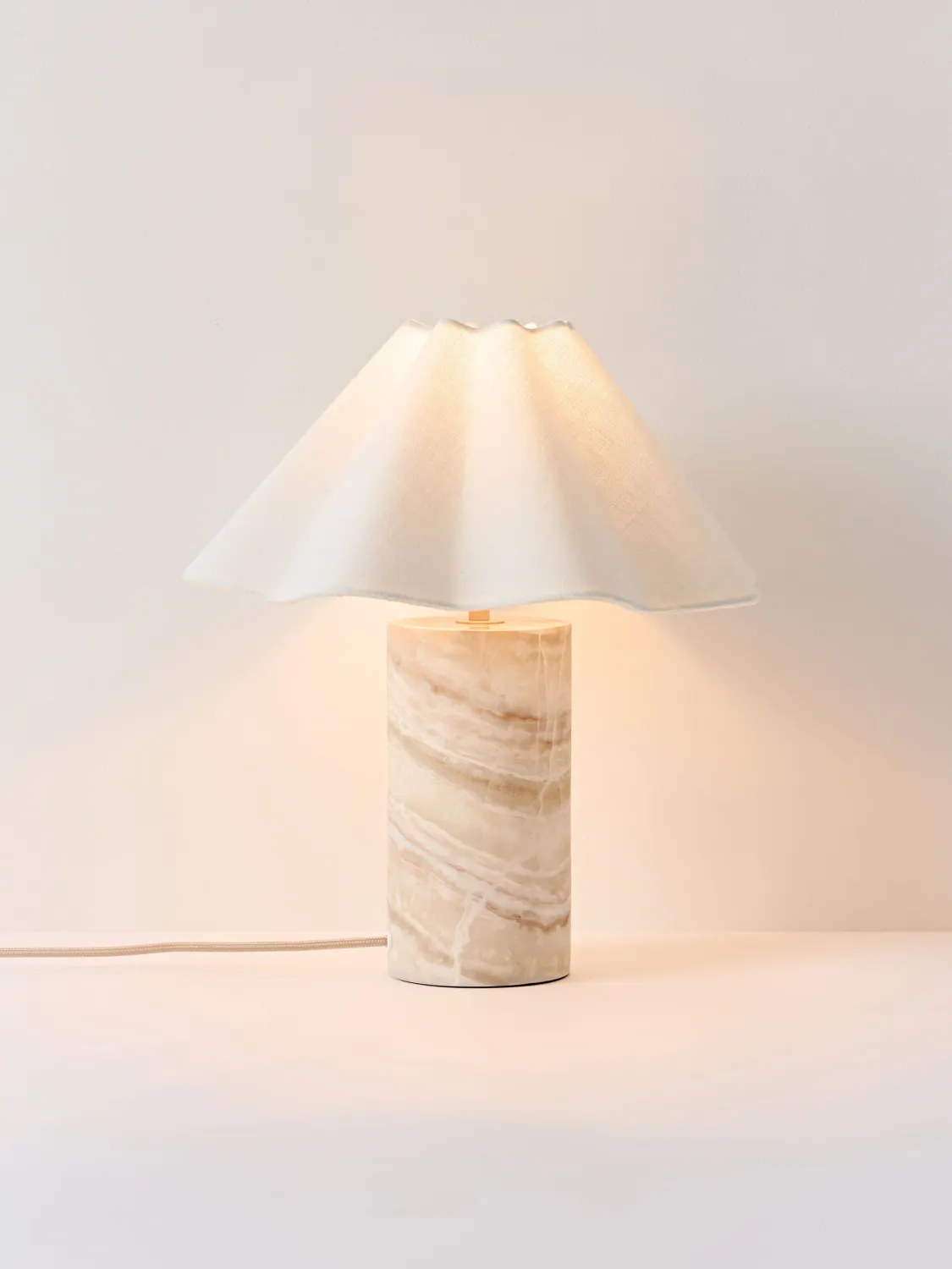 Westwing Collection Arya Table Lamp with Marble Base