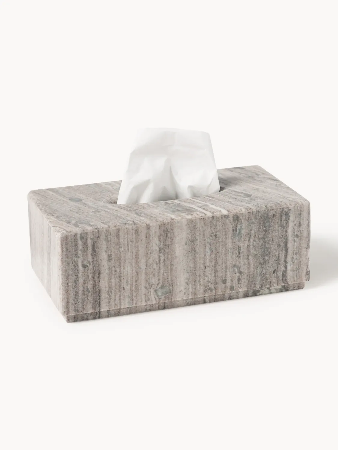 Westwing Collection Simba Marble Cosmetic Tissue Box