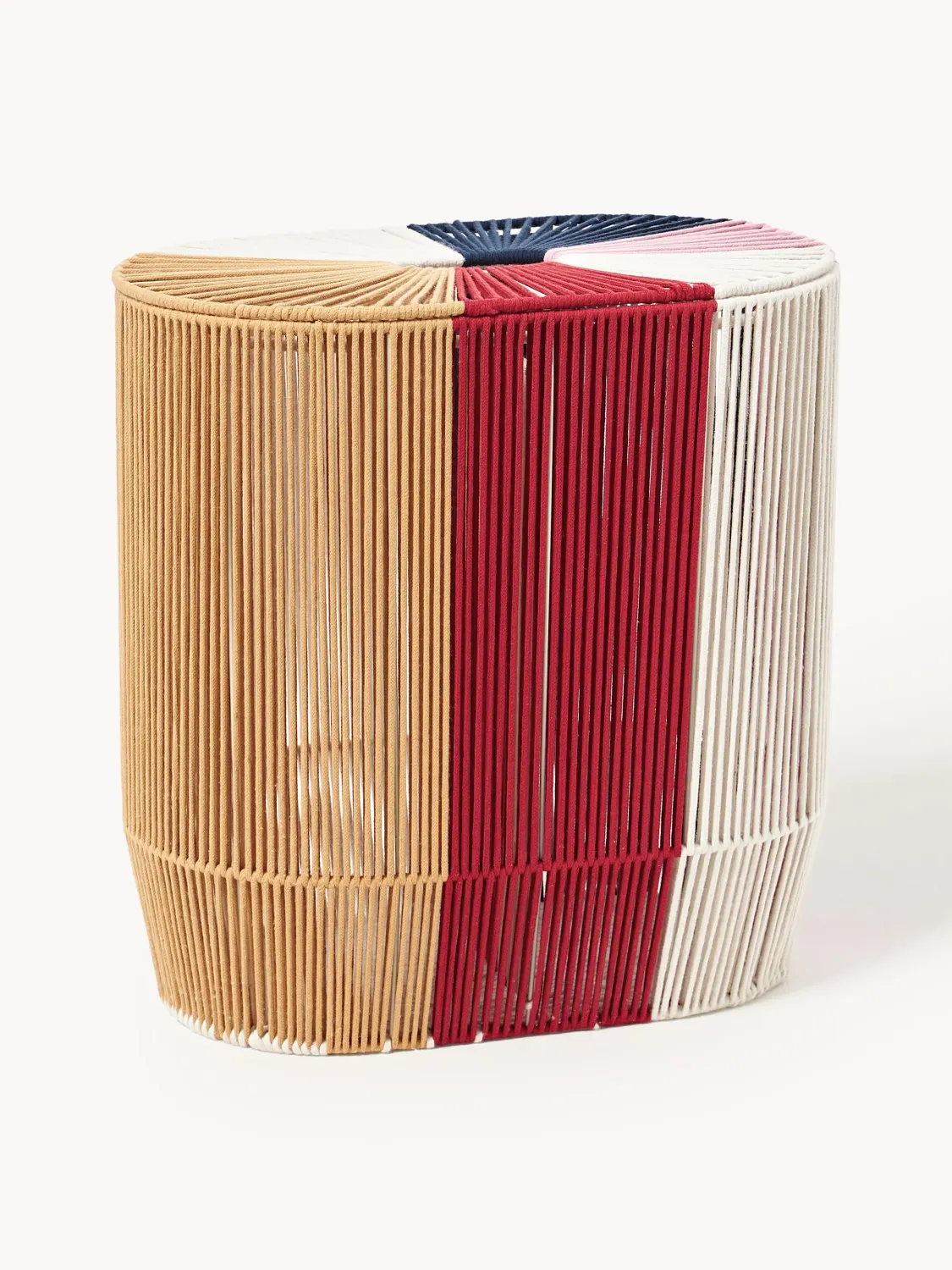 Westwing Collection Gabe Handwoven Double Laundry Basket in Rope